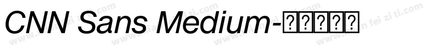 CNN Sans Medium字体转换